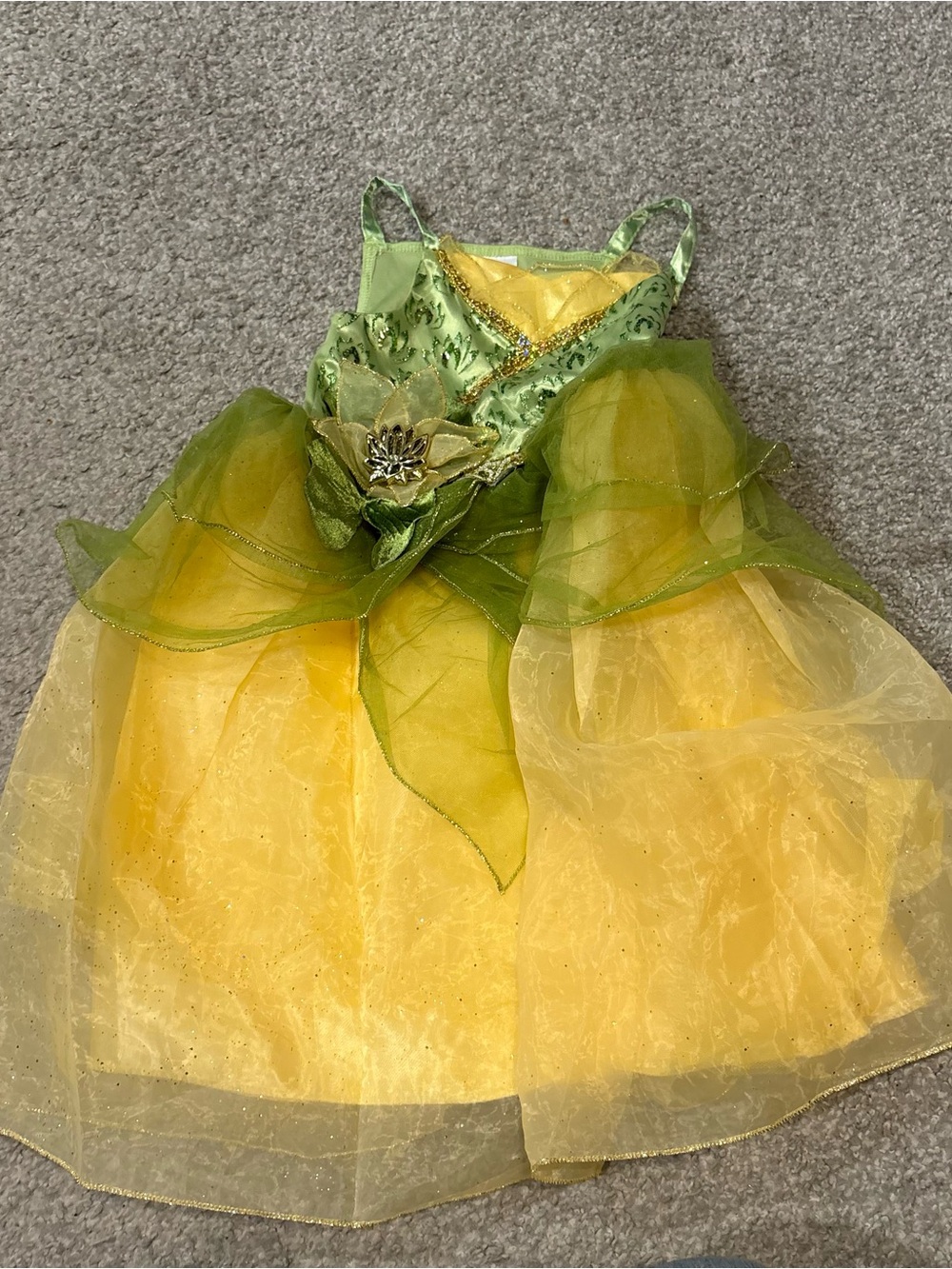 Disney Store Tiana Dress Castle Collection Sz 4 Halloween World Land Cruise